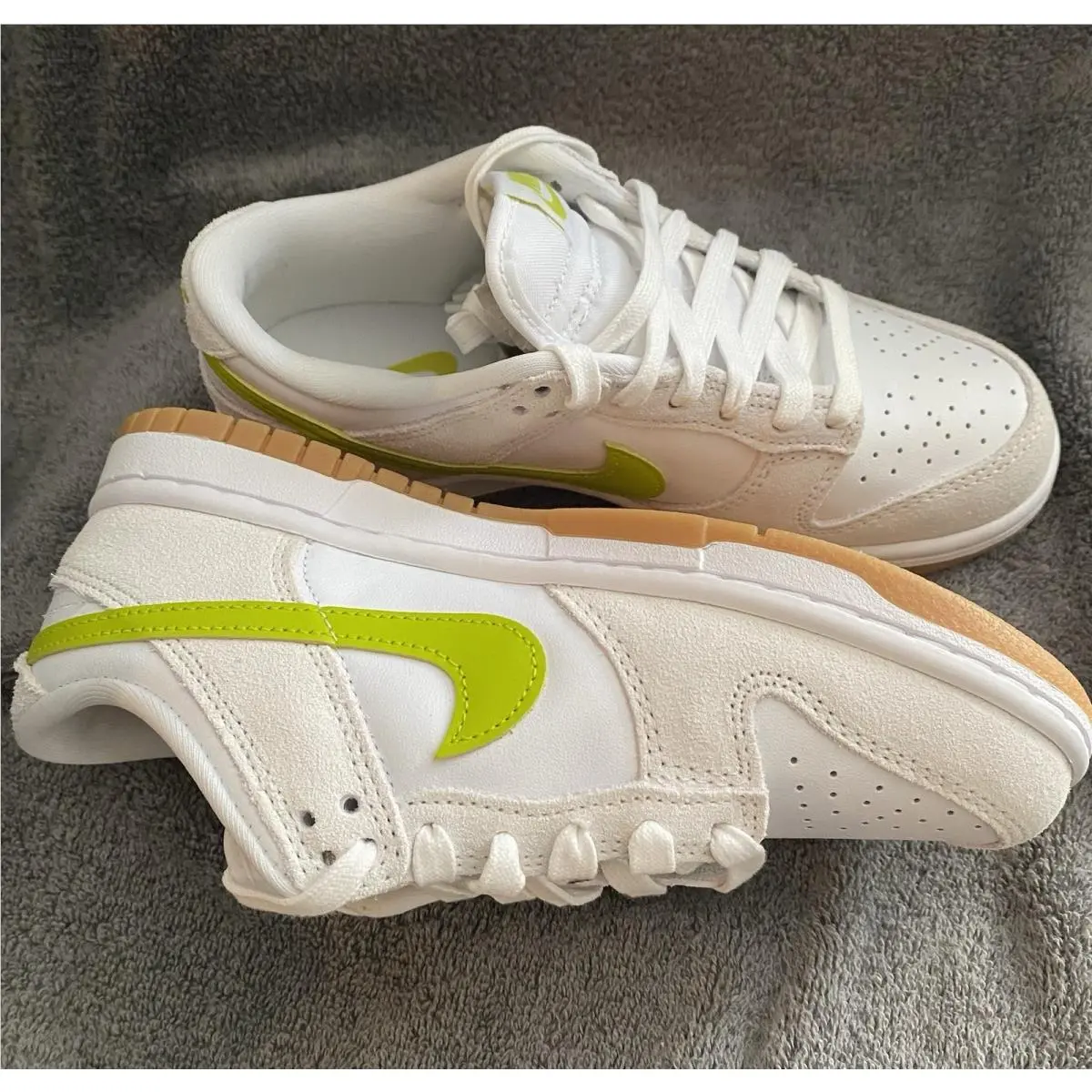 Nike shoes - Nike Dunk Low - Dunk Low - White/Lime 2