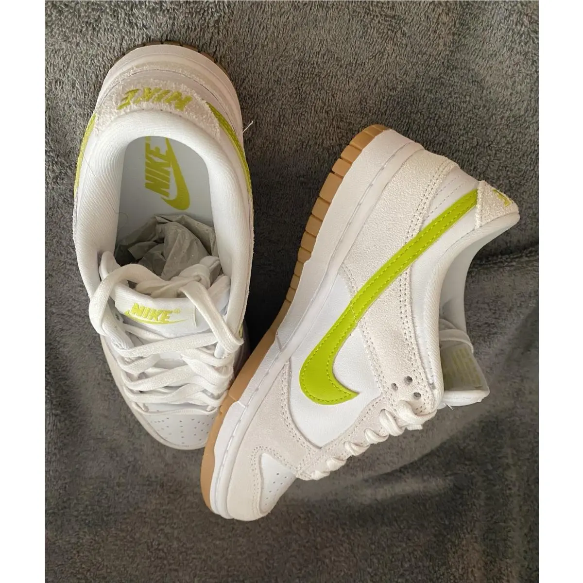Nike shoes - Nike Dunk Low - Dunk Low - White/Lime 5