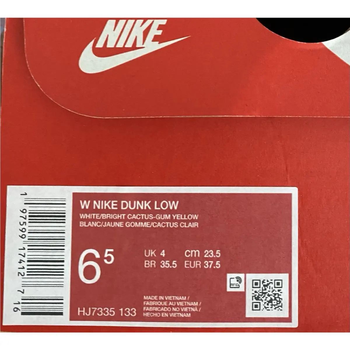 Nike shoes - Nike Dunk Low - Dunk Low - White/Lime 6