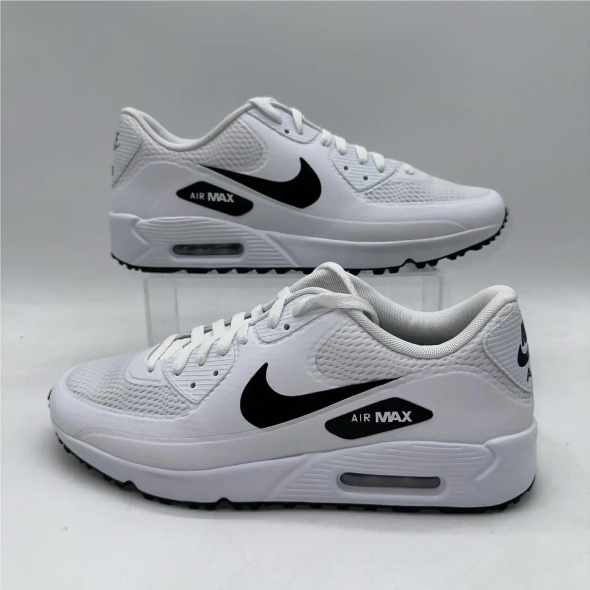 Nike Men`s Size 11.5 Air Max 90 G CU9978 101 White Golf Cleat Sports