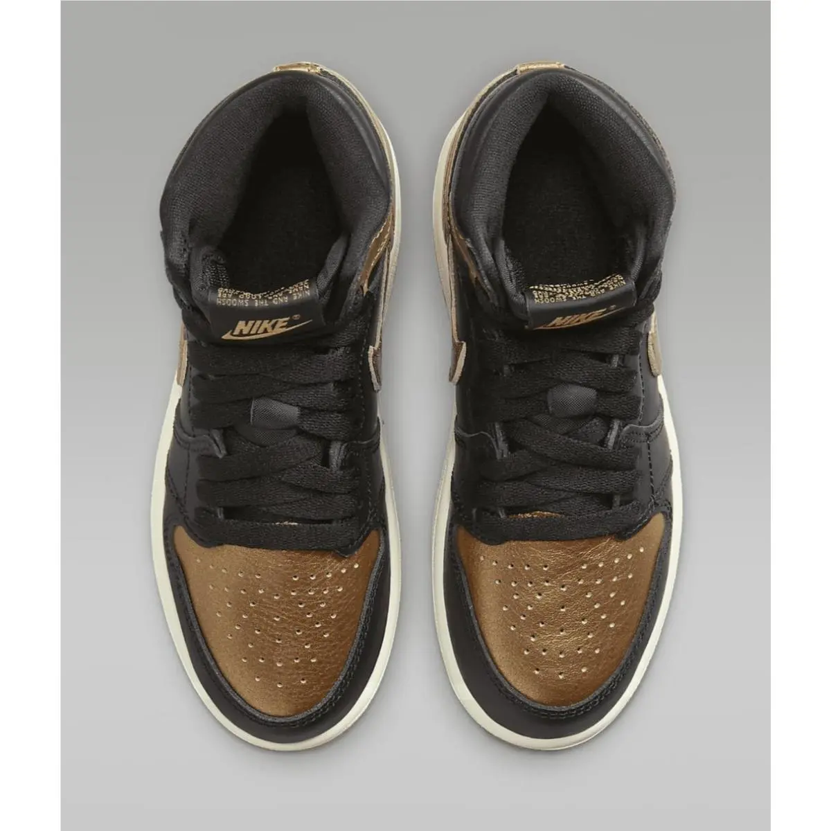 Nike shoes - Jordan 1 - FD1412071 - Black/Sail/Metallic Gold (UPC: 197596182019) 0