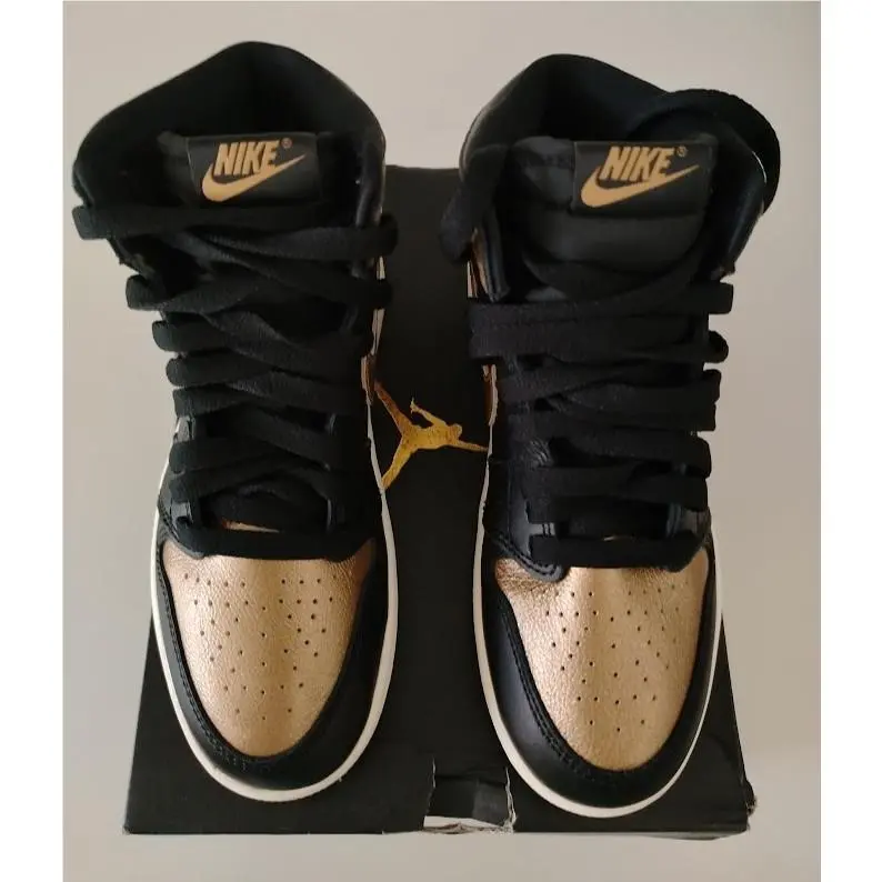 Nike shoes - Jordan 1 - FD1412071 - Black/Sail/Metallic Gold (UPC: 197596182019) 1