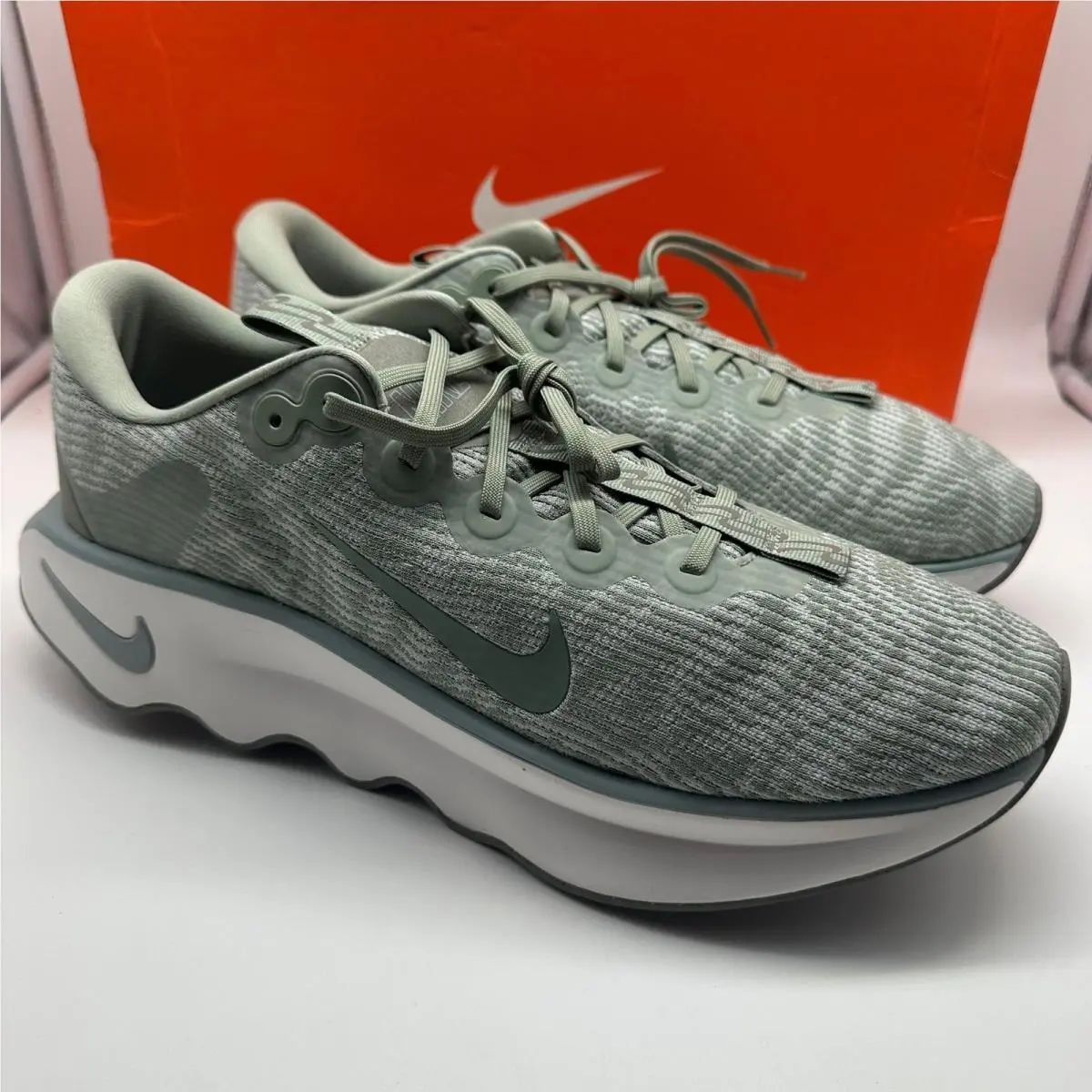 Nike Motiva Running Shoes Mens 14 Jade Horizon Green DV1237-300 Rocker Sole