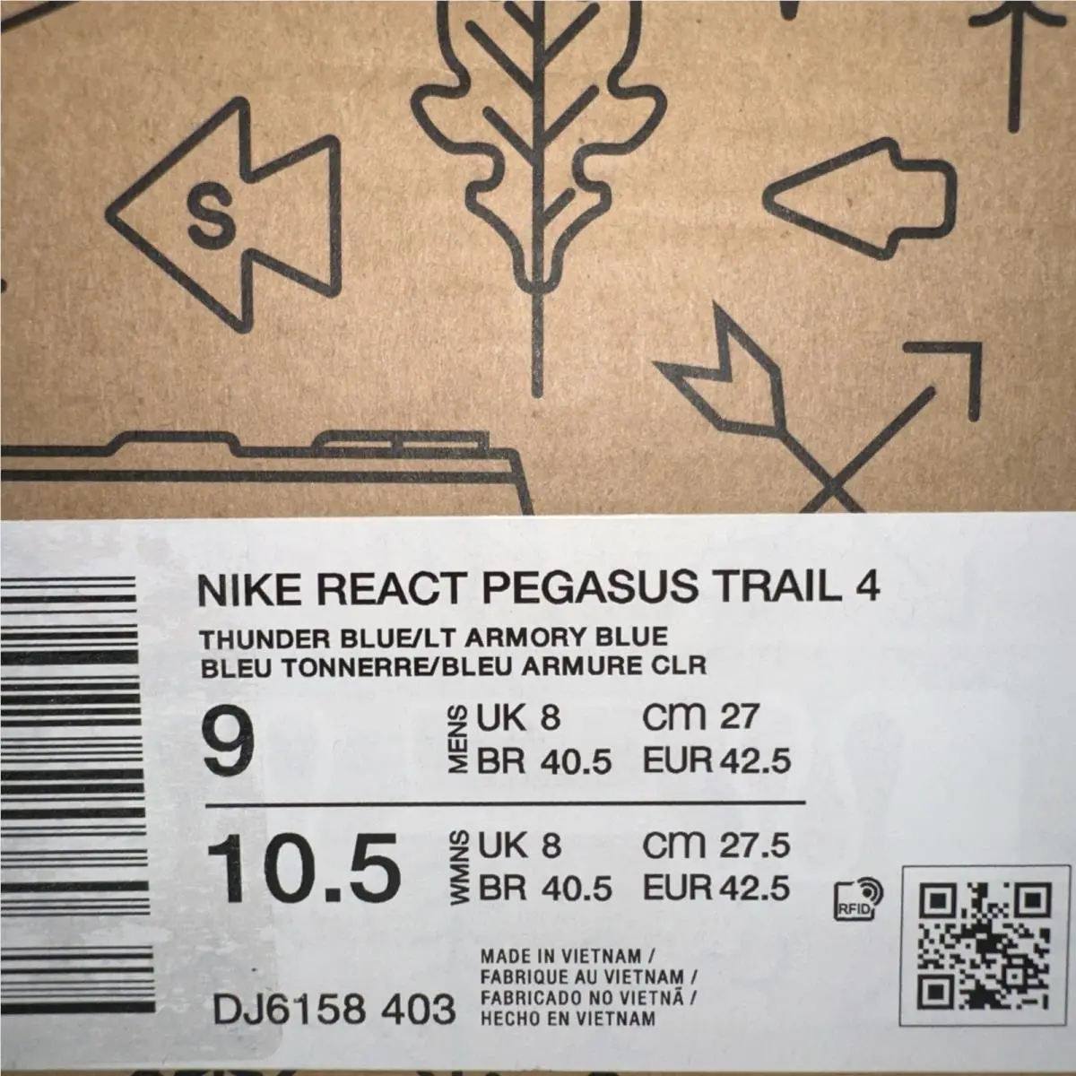 Nike shoes - Nike React Pegasus Trail 4 - DJ6158-403 - Blue 4