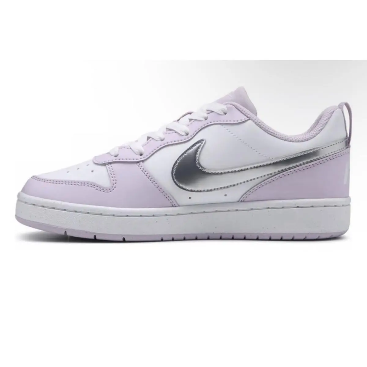 Nike Court Borough Low SE Lavender/silver 7Y/8.5W Shoes 31