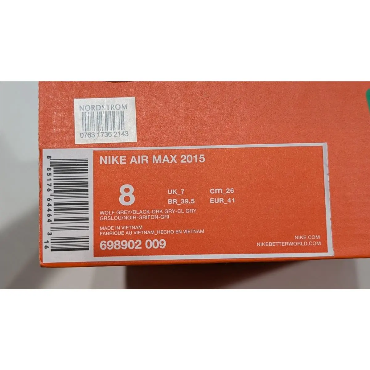 Nike shoes - Nike Air Max 2015 - Air Max - 698902-009 - Gray 0