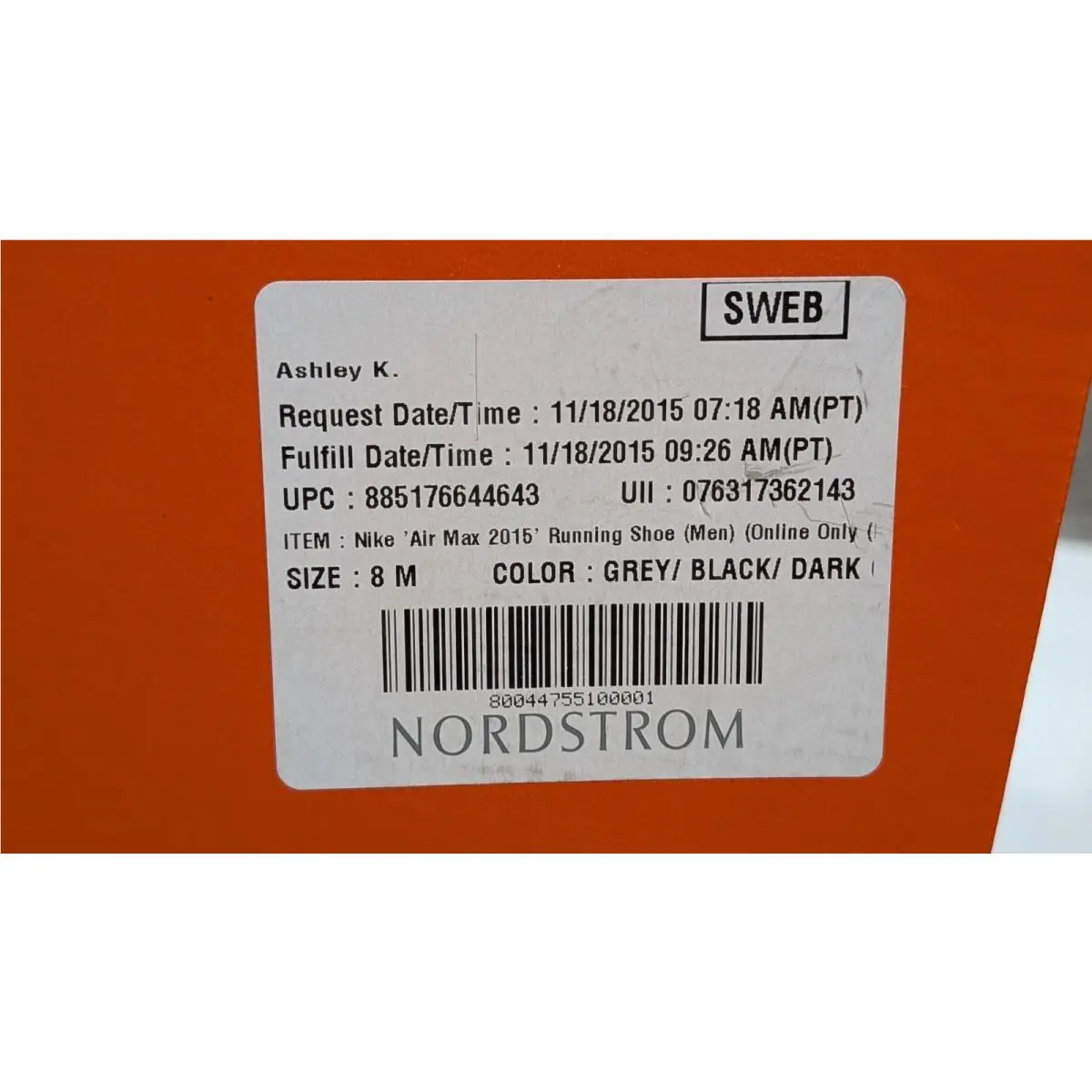 Nike shoes - Nike Air Max 2015 - Air Max - 698902-009 - Gray 4