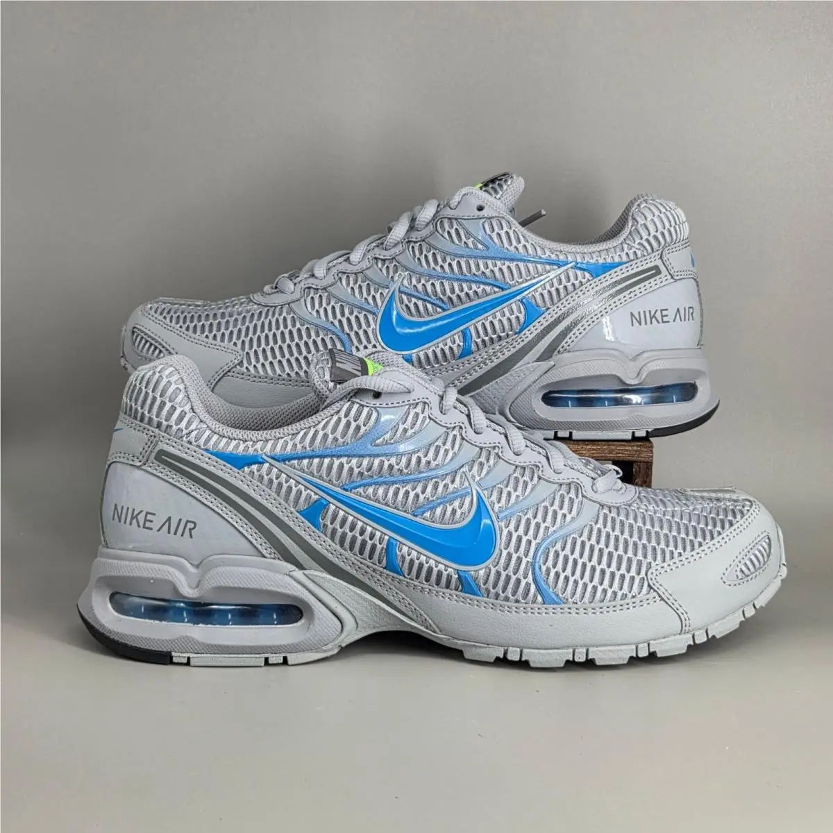 Nike Air Max Torch 4 Mens 10 Wolf Grey Photo Blue Running Sneakers 343846 014