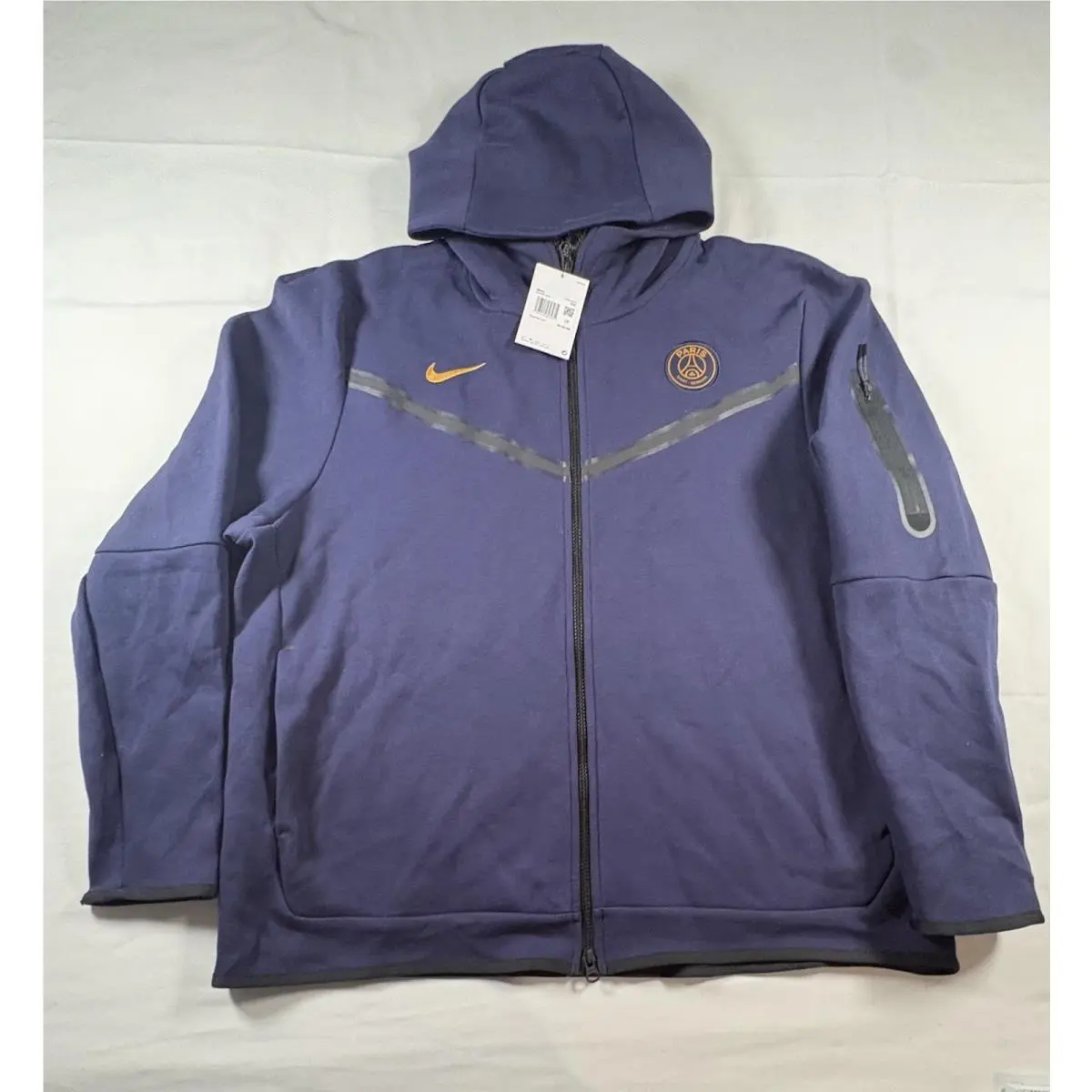 Sportwear Psg Tech Fleece Full-zip Hoodie Navy Mens 2XL by Nike