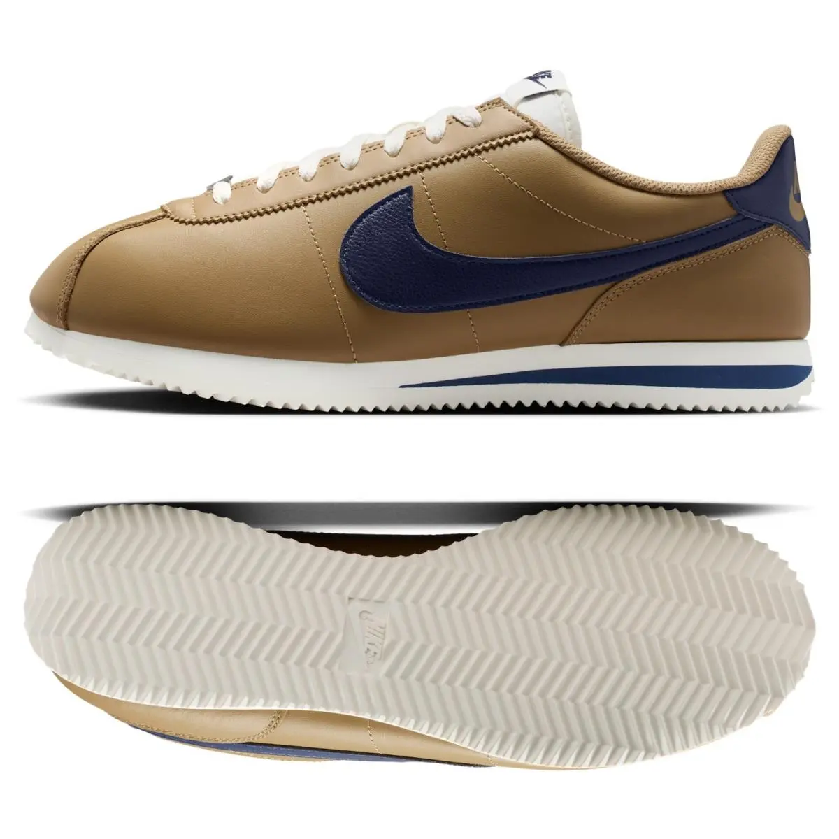 Nike Cortez Leather Filbert/sail/midnight Navy DM4044-201 Men`s Shoes Sz 8