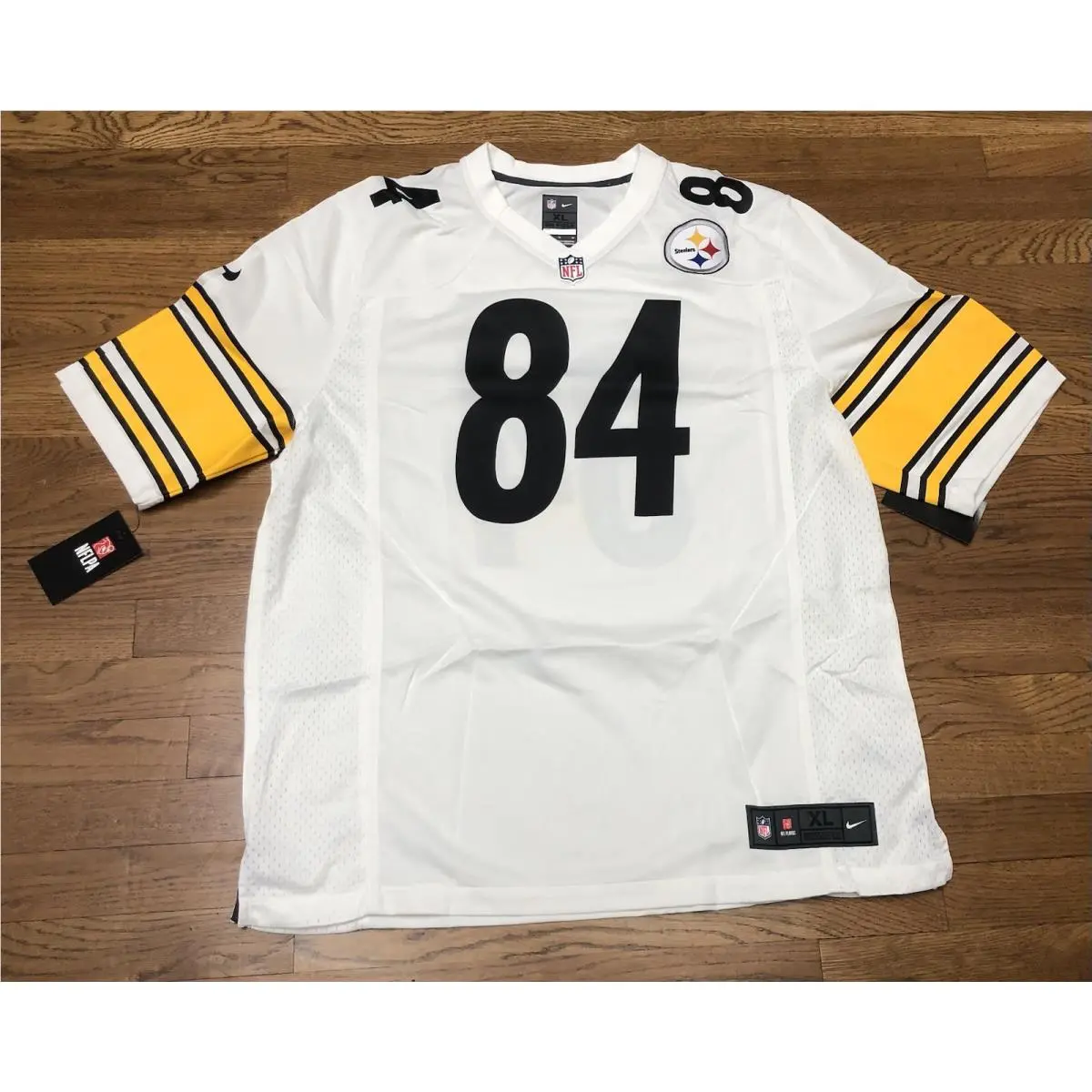 Antonio Brown 84 Pittsburgh Steelers Nike Jersey Mens XL White Nfl On Field
