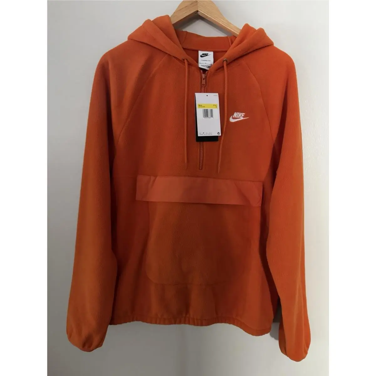 Nike Sportswear Clubmen`s Winterized Top Therma-fit HV1439-301 Fleece Orange Sm