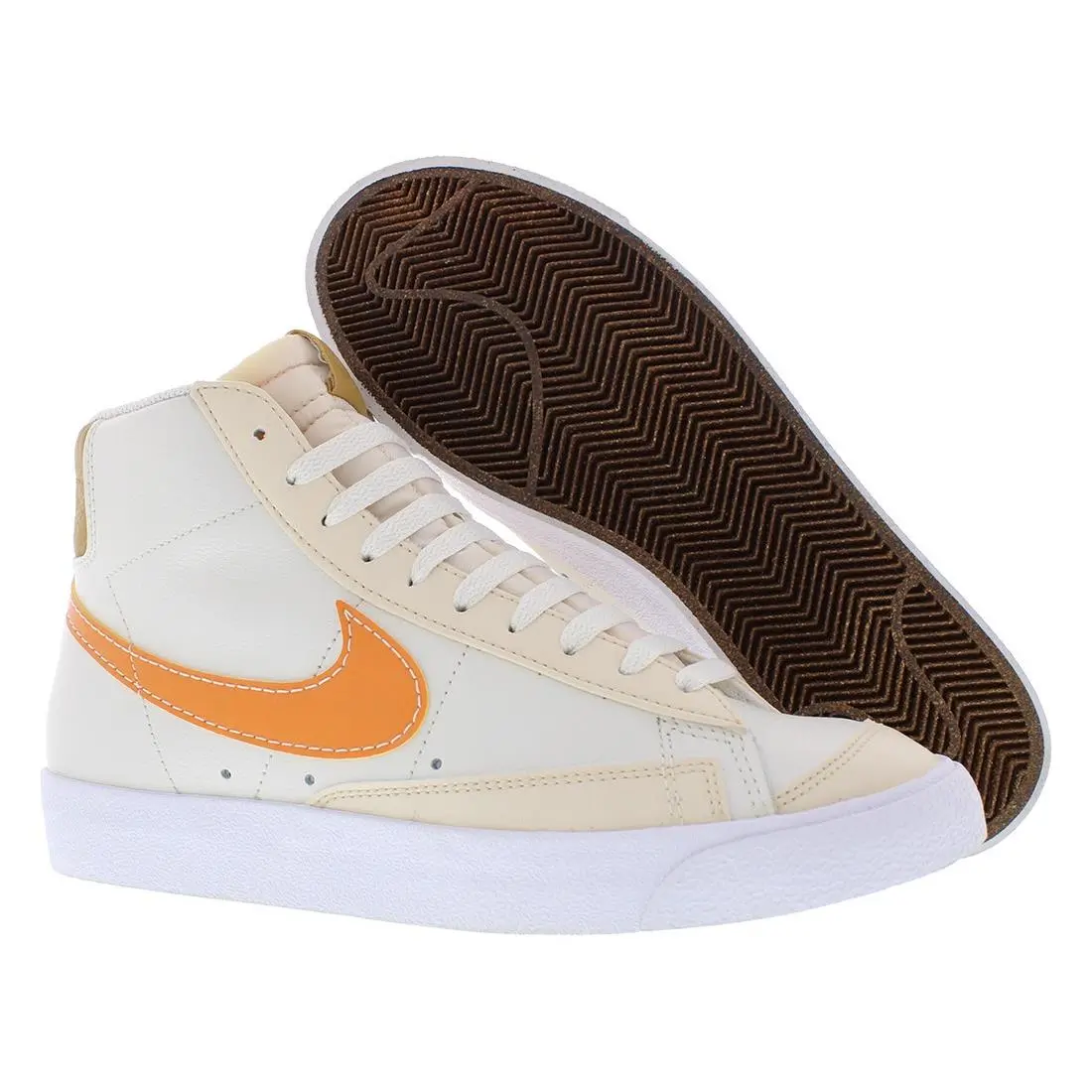 Nike Blazer Mid `77 Emb Unisex Shoes Size 10.5 Color: Phantom/hot Curry/pearl