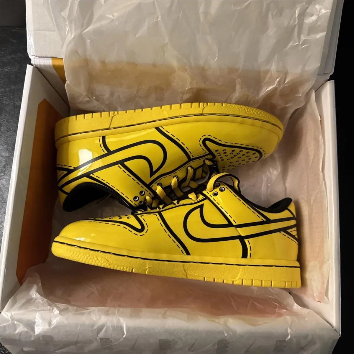 Nike shoes - Nike Dunk Low x LEGO COL GS - IF2117 700 - Yellow, Black 0