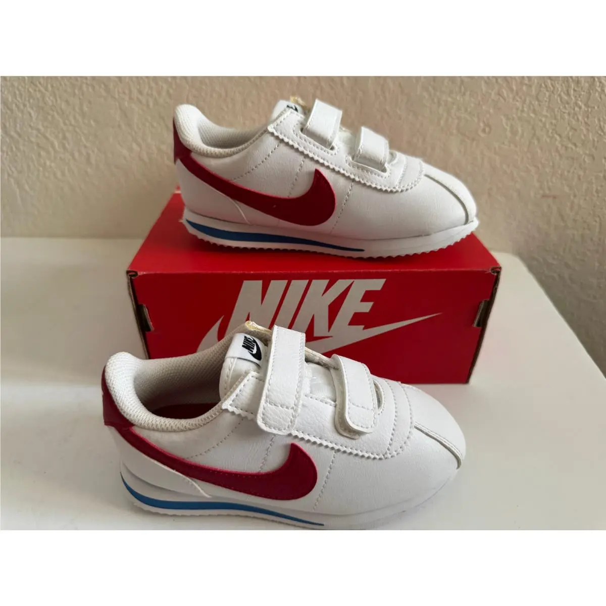 Nike Toddler Cortez Basic SL Tdv White / Varsity Red 904769 103 US SZ 10C