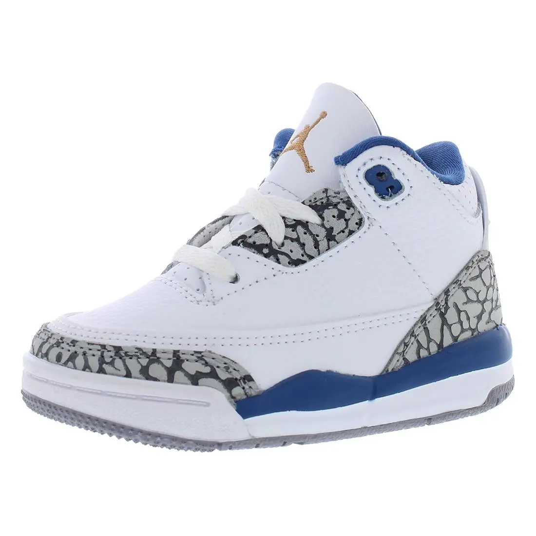 Nike Jordan 3 Retro Infant/toddler Shoes Size 4 Color: White/metalic Copper