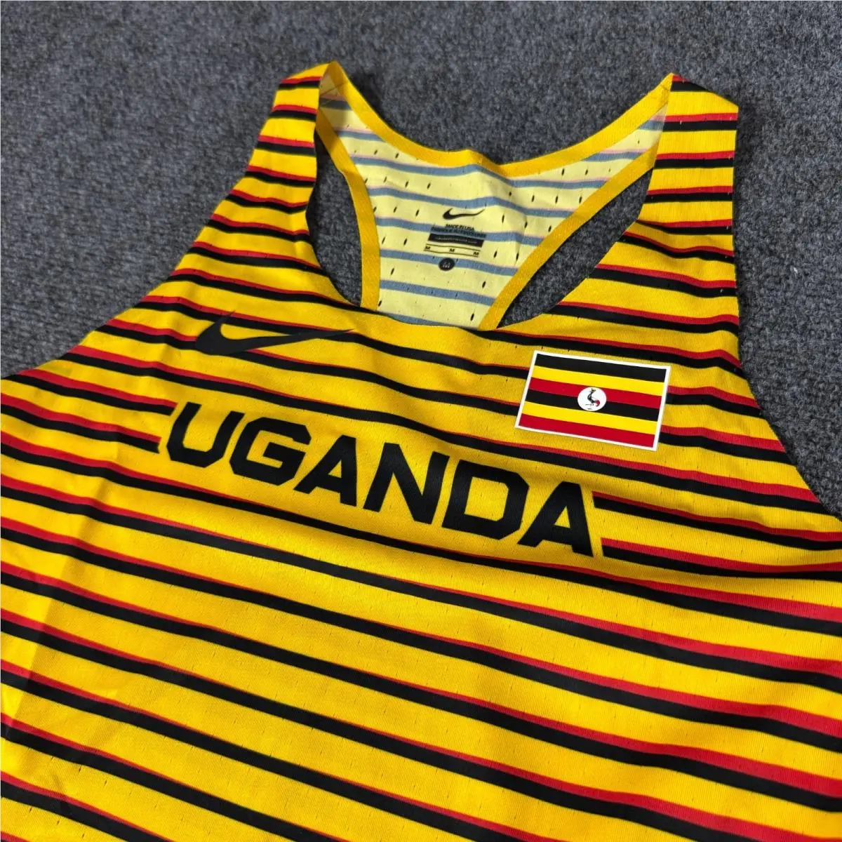 Nike Pro Elite 2022 Uganda Running Singlet CI8141-728 Womens Size M Made In Usa