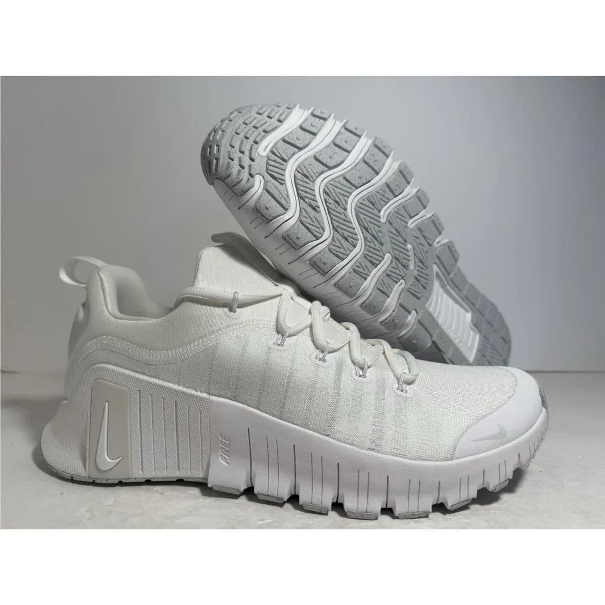 Nike Free Metcon 6 White Platinum Tint FJ7126 101 Women`s 12 / Mens 10.5
