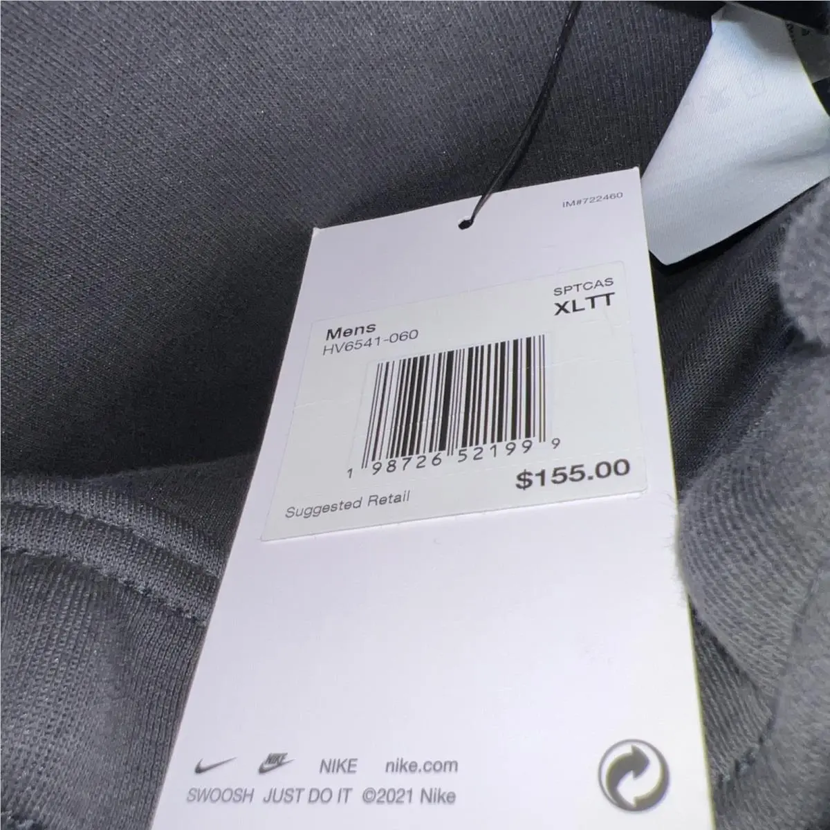 Nike clothing - Nike Tech - Tech - HV6541-060 - Anthracite/Black (UPC: 198482158705) 4