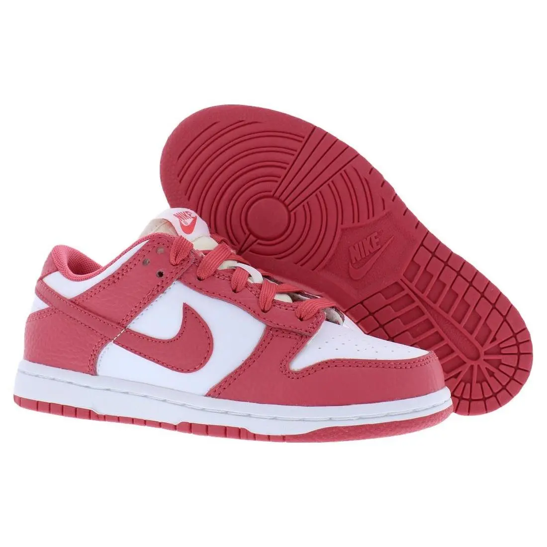 Nike Dunk Low PS Boys Shoes Size 13 Color: White/archaeo Pink - Pink, Main: Pink