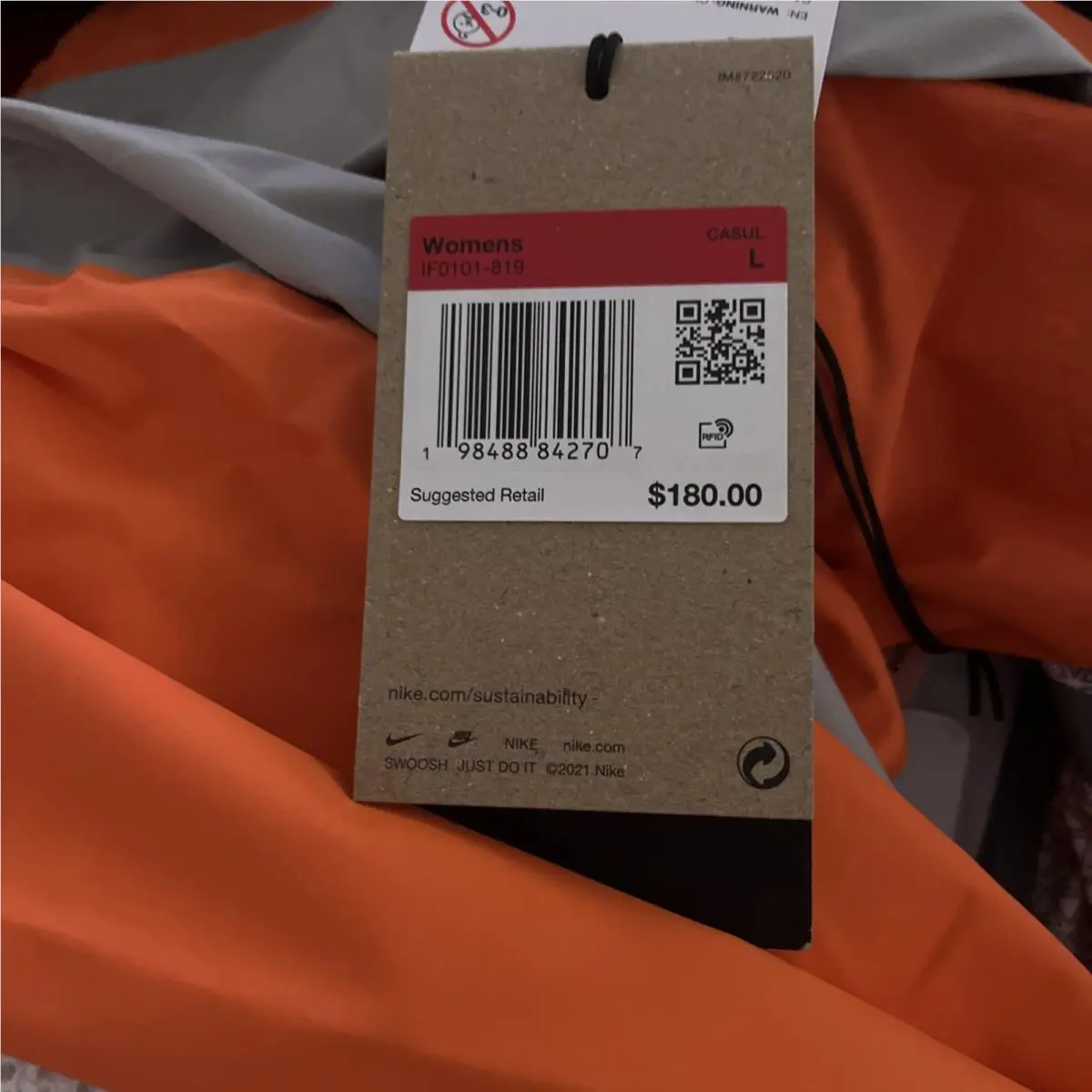 Nike clothing - Nike ACG - ACG - orange-gray (UPC: 0198488837178) 8