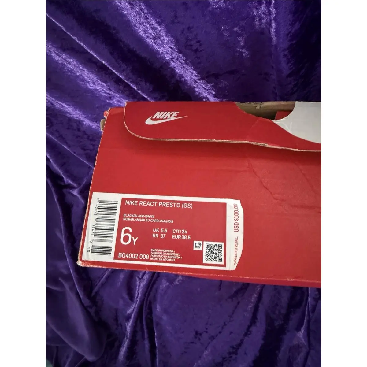 Nike shoes - Nike React Presto - React Presto - BQ4002008 - Black 4