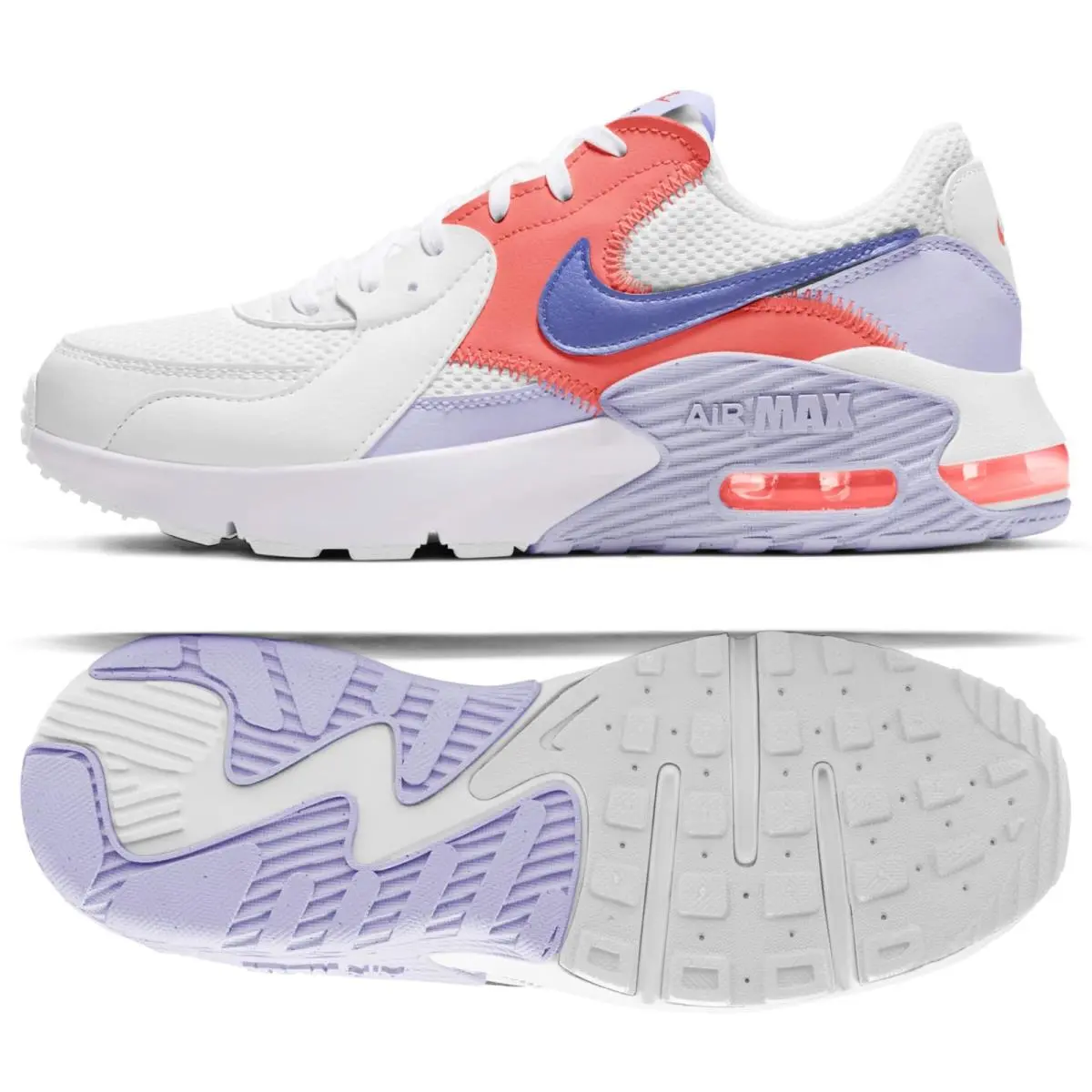 Nike Wmns Air Max Excee White/pure Violet/sapphire CD5432-115 Women Shoes Sz 10