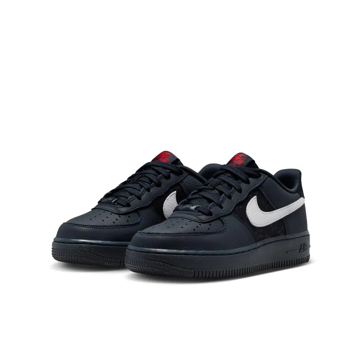 Kids Nike Air Force 1 IR3984-400 Dark Obsidian/white-black-university Red-size 7