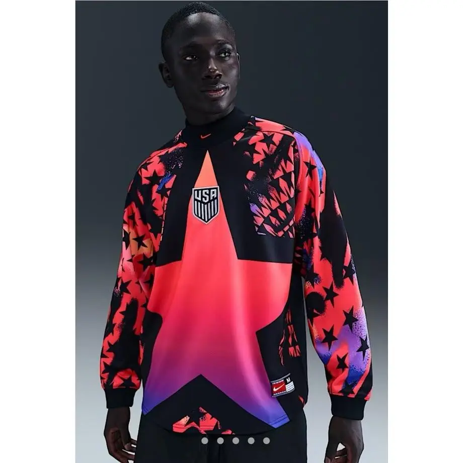 Nike Usmnt Usa Hollywood Men Size Medium World Cup Goalkeeper Jersey IO0786-010