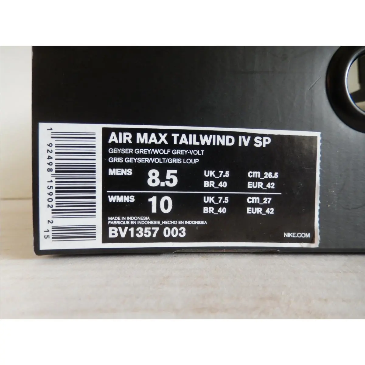 Nike shoes - Nike Air Max Tailwind - Air Max Tailwind - BV1357-003 - Gray (UPC: 192498159022) 3