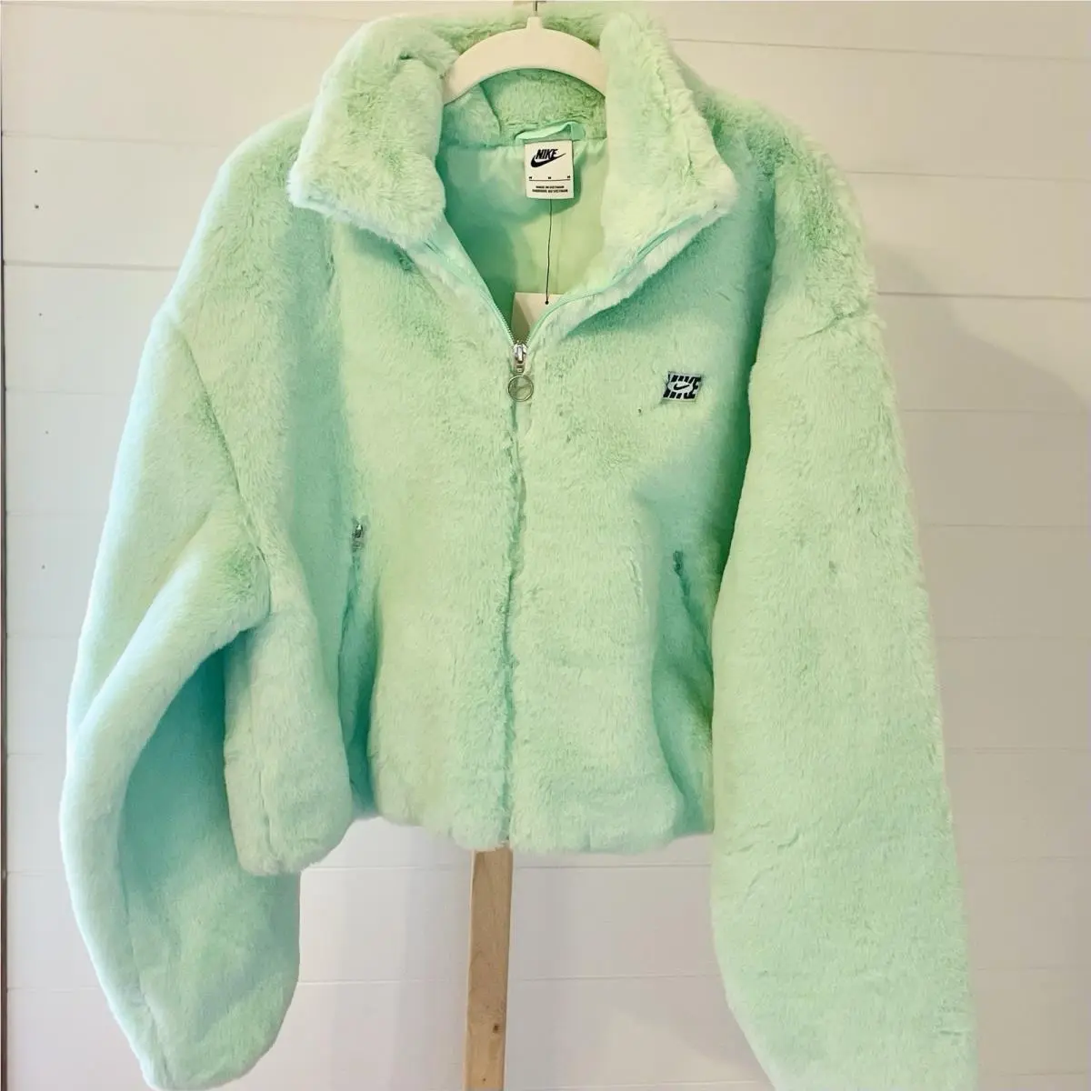 Nike Sportswear Icon Clash Mint Green Full Zip Jacket Size M