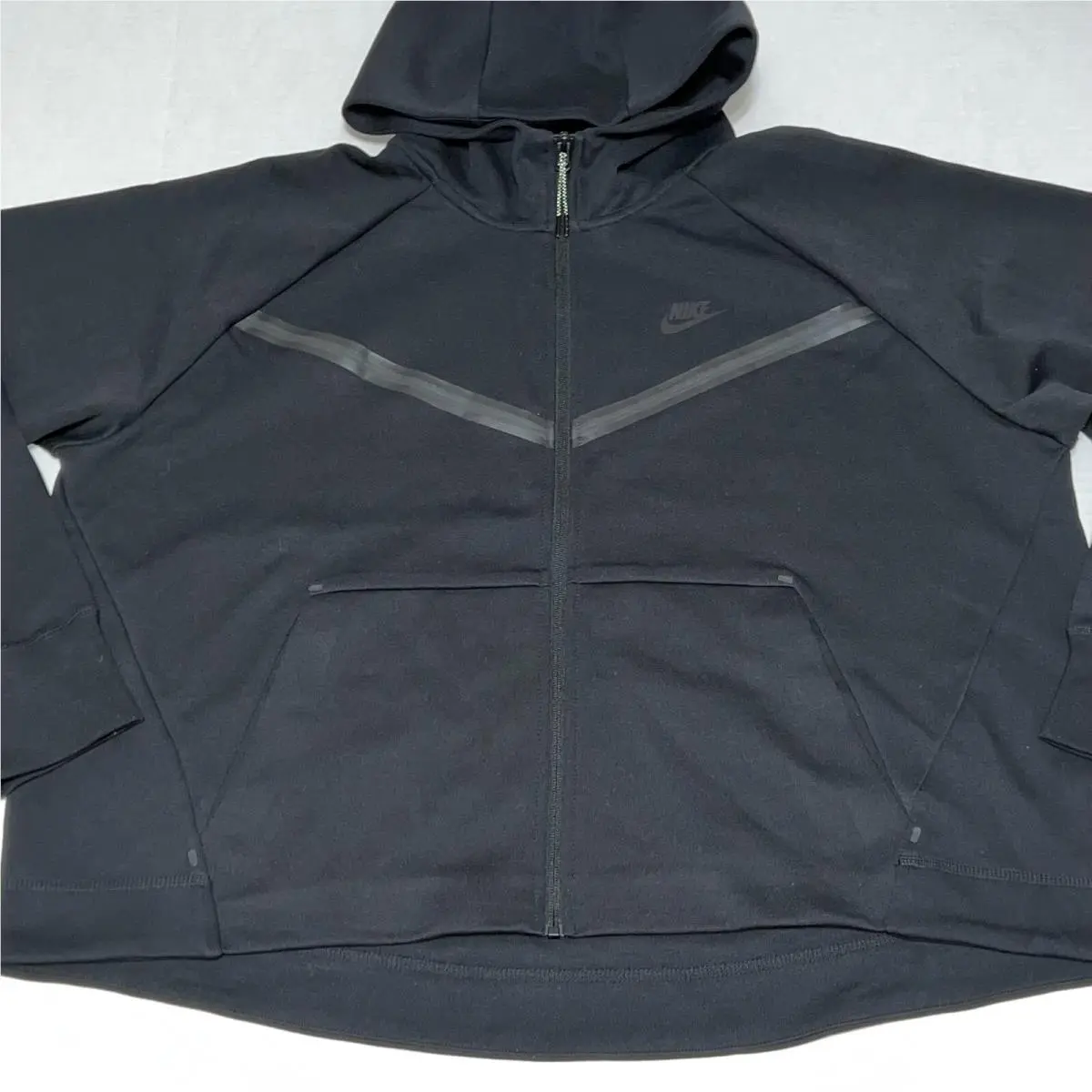 Nike Nsw Women`s Sportswear Tech Fleece Zip Hoodie Black CW4298-010 Size Xxl