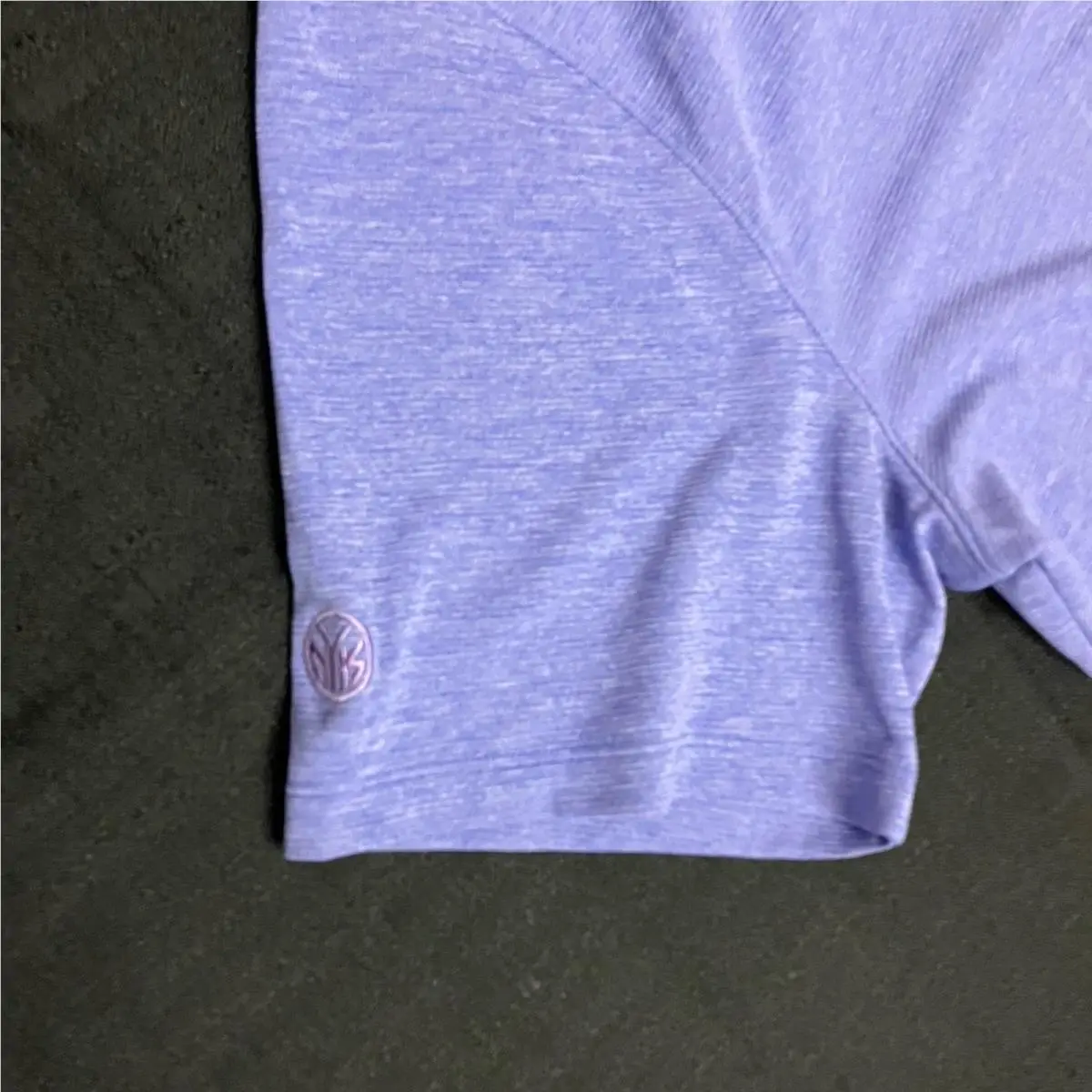 Nike clothing - TW Tiger Woods AeroReact Mock Blade Polo - Violet Frost 10