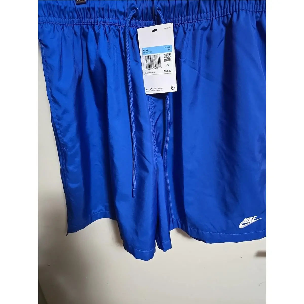 2-Nike Men’s NWT-2025-Woven Flow Lined Shorts -teal +blue FN3307-MEDIUM