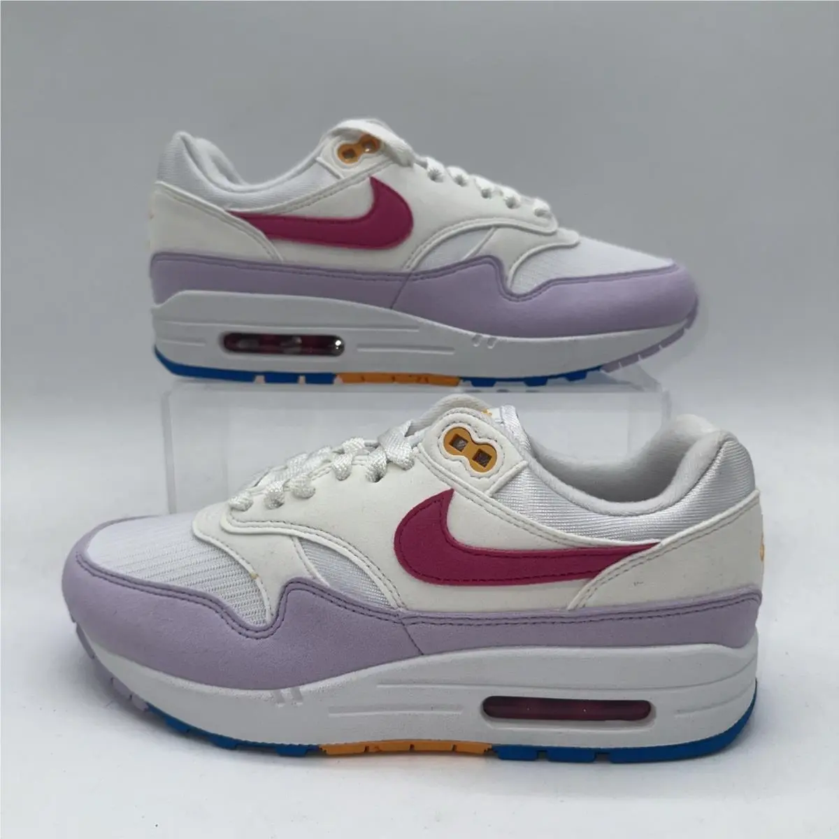 Nike Women`s Size 7.5 Air Max 1 `87 HF5071 100 White/alchemy Pink Running