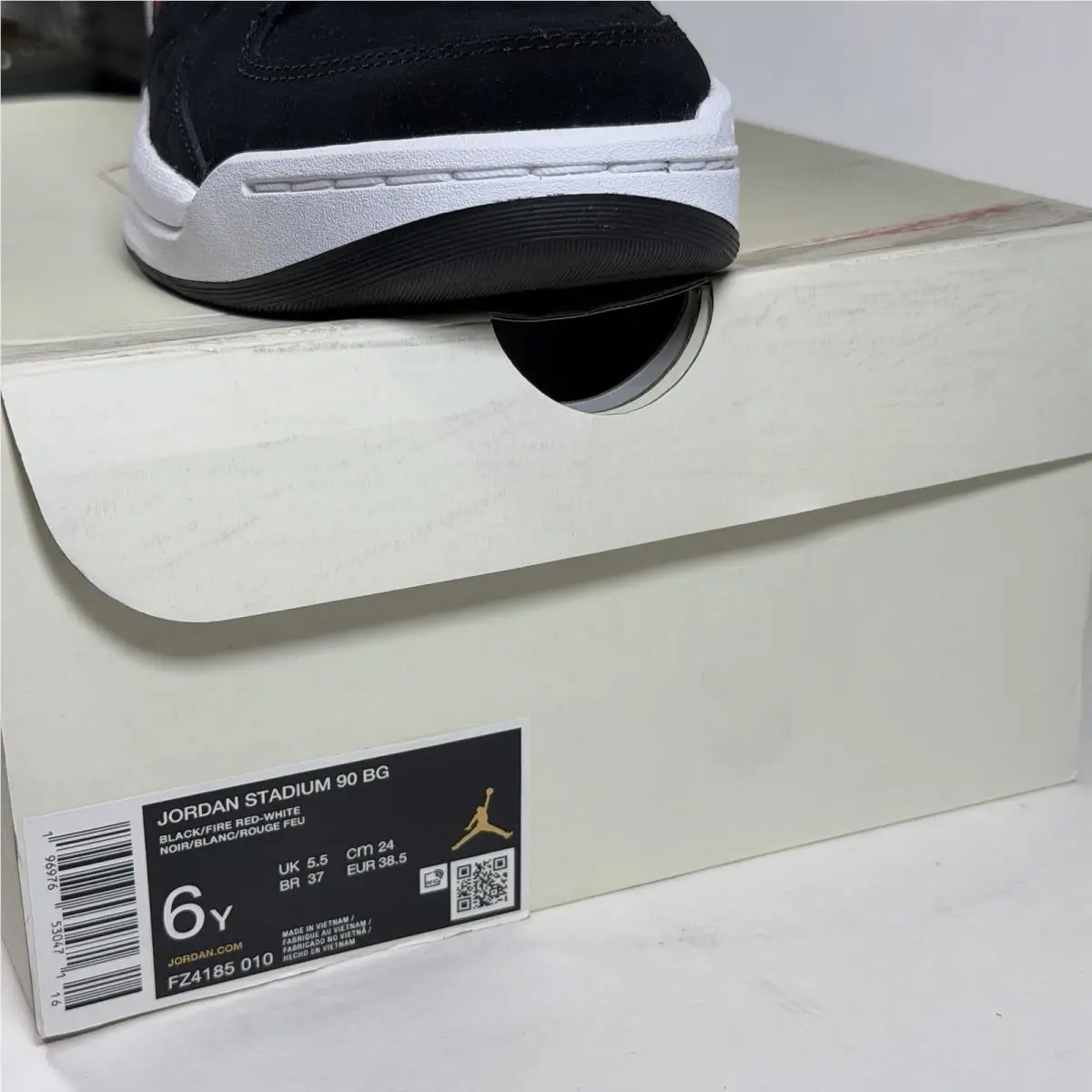 Nike shoes - Black/White/Cement Grey/Fire Red 1