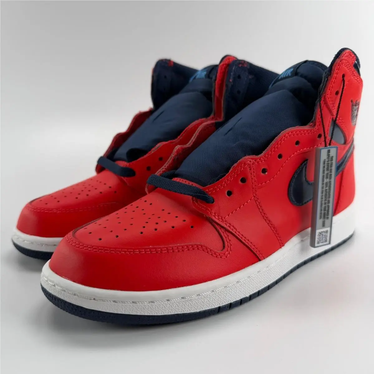 Nike Air Jordan 1 Retro High OG BG David Letterman Light Crimson 575441-606 7Y