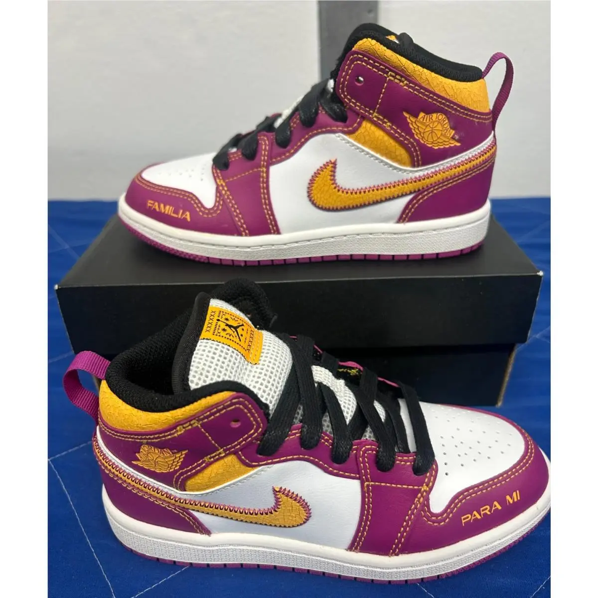 Nike Air Jordan 1 Mid Dia De Los Muertos PS 13C La Familia DC0499-100