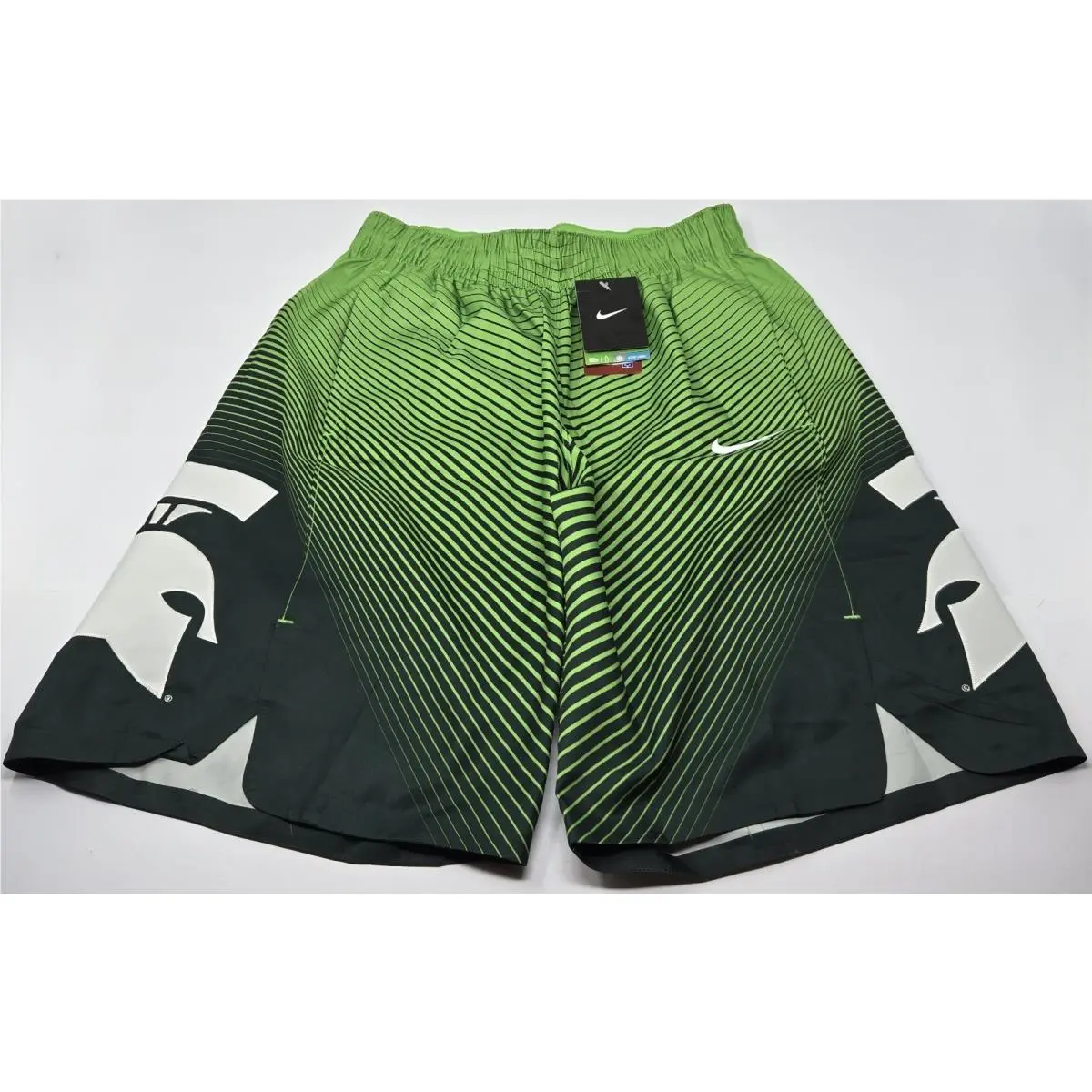 Michigan State Nike Dry Fit Mean Green 2015 Medium Basketball Shorts Msu