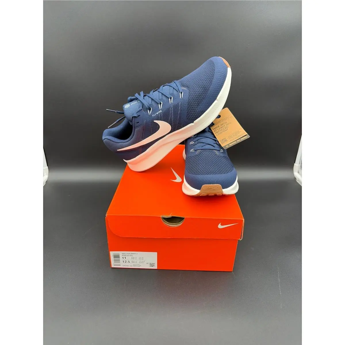 Nike Run Swift 3 Mens Running Shoes Midnight Navy Sail DR2695-406 Size 11