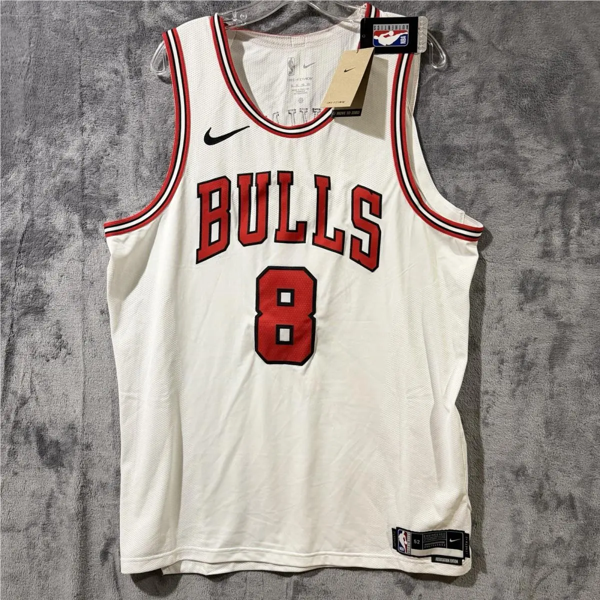 Nike Dri-fit Adv Chicago Bulls Home Jersey 8 Zach Lavine CW3269-100 Men XL