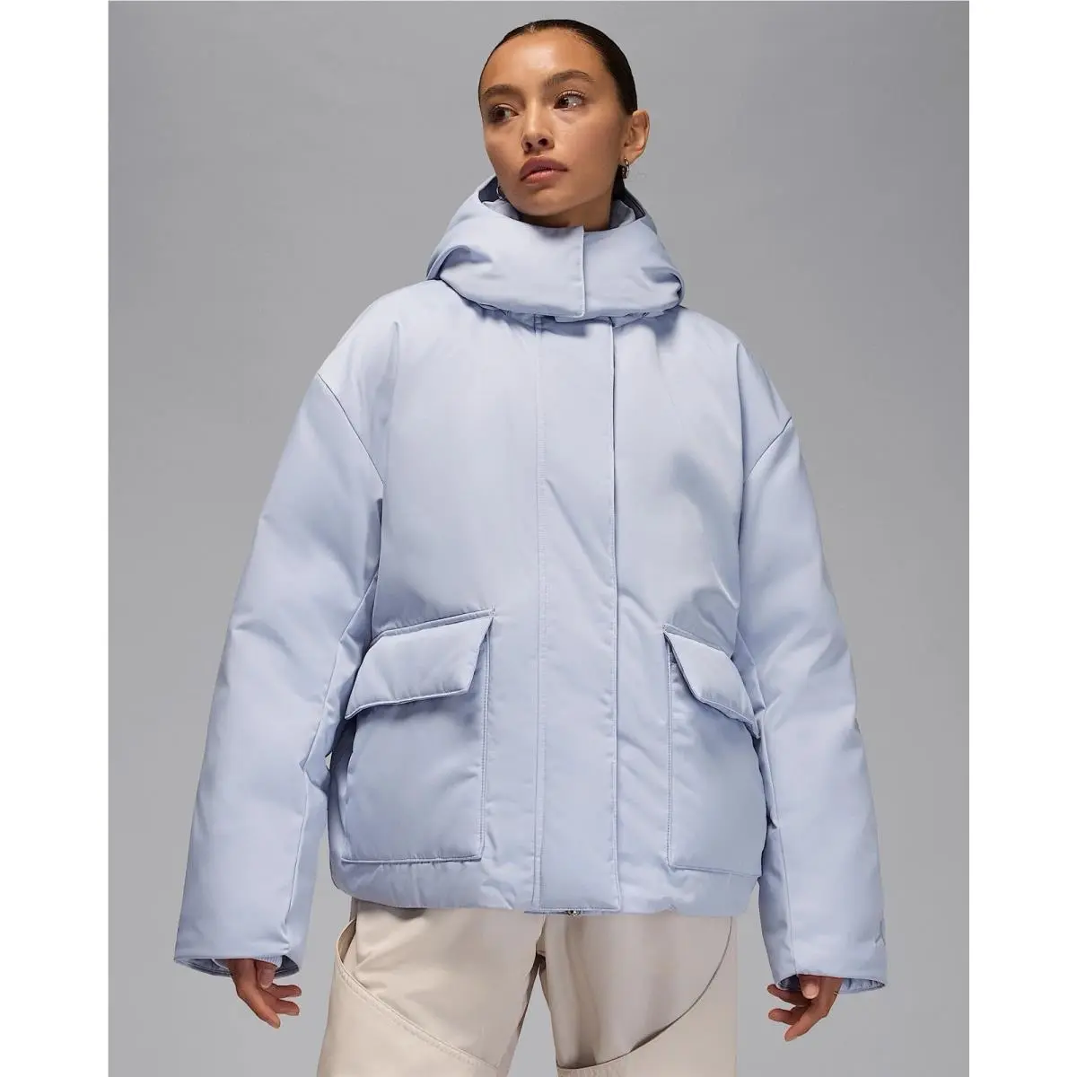 Nike Jordan Flight Therma-fit Down Jacket Ghost Women’s Sz Small HV0360-057
