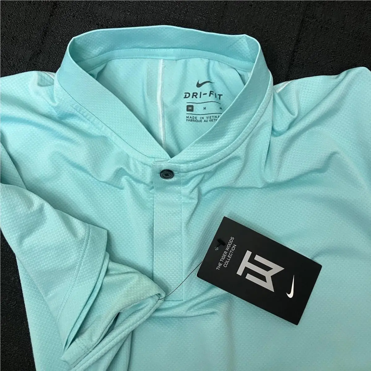 Nike clothing - Nike Tiger Woods Dry ADV Blade Mock - Aqua Blue 8