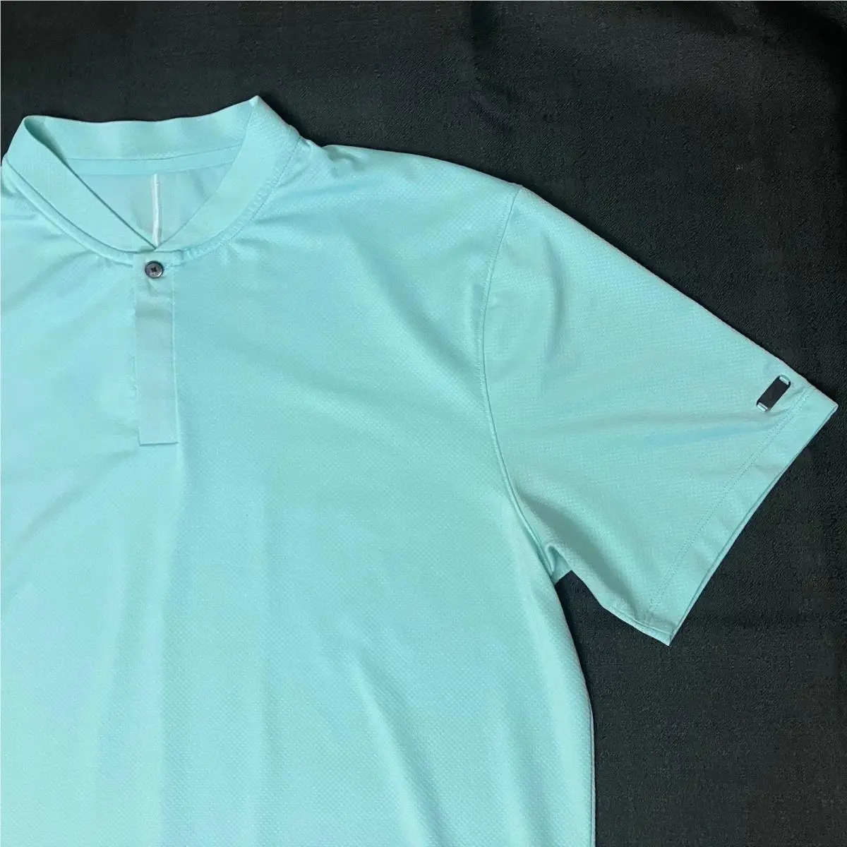 Nike clothing - Nike Tiger Woods Dry ADV Blade Mock - Aqua Blue 2