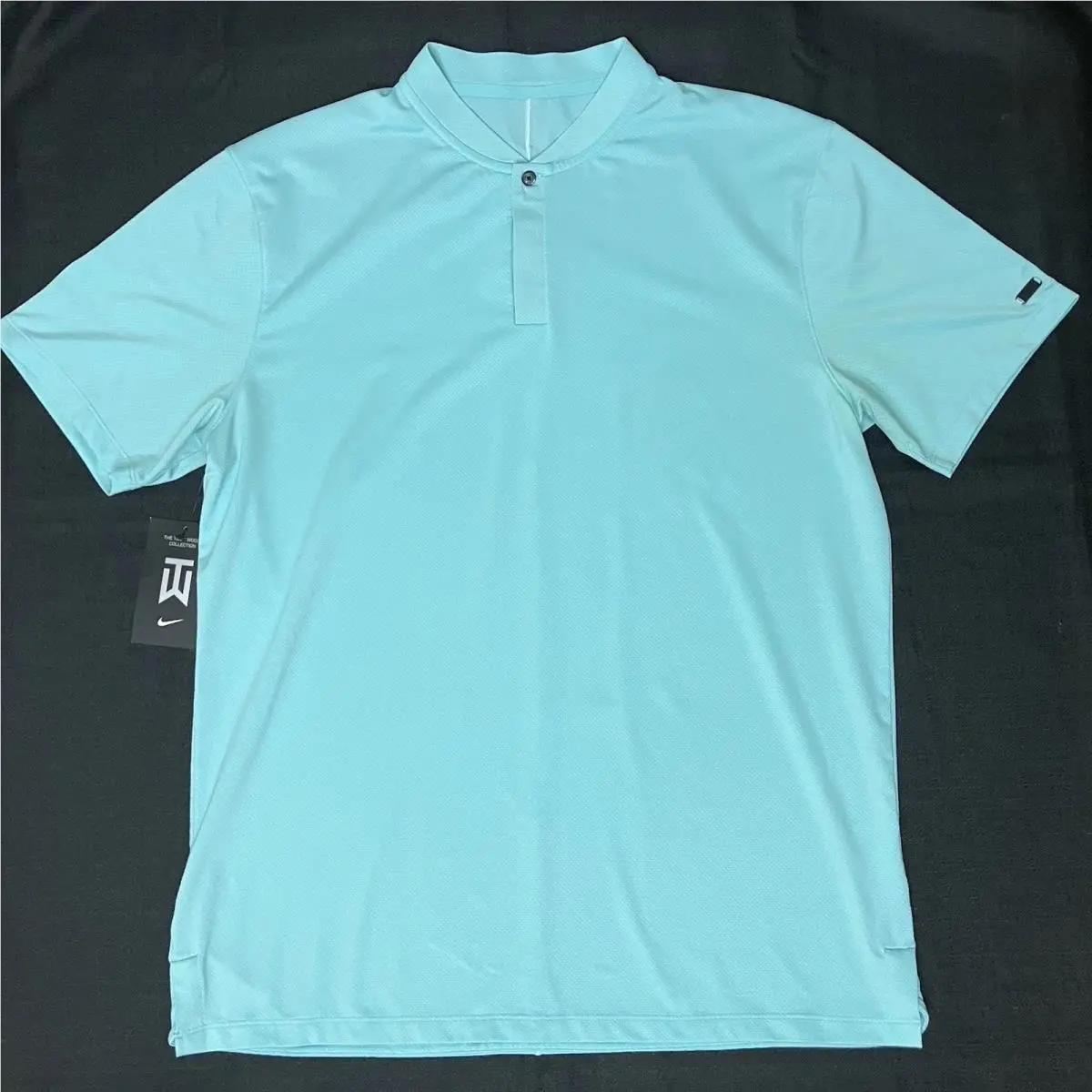 Nike clothing - Nike Tiger Woods Dry ADV Blade Mock - Aqua Blue 3