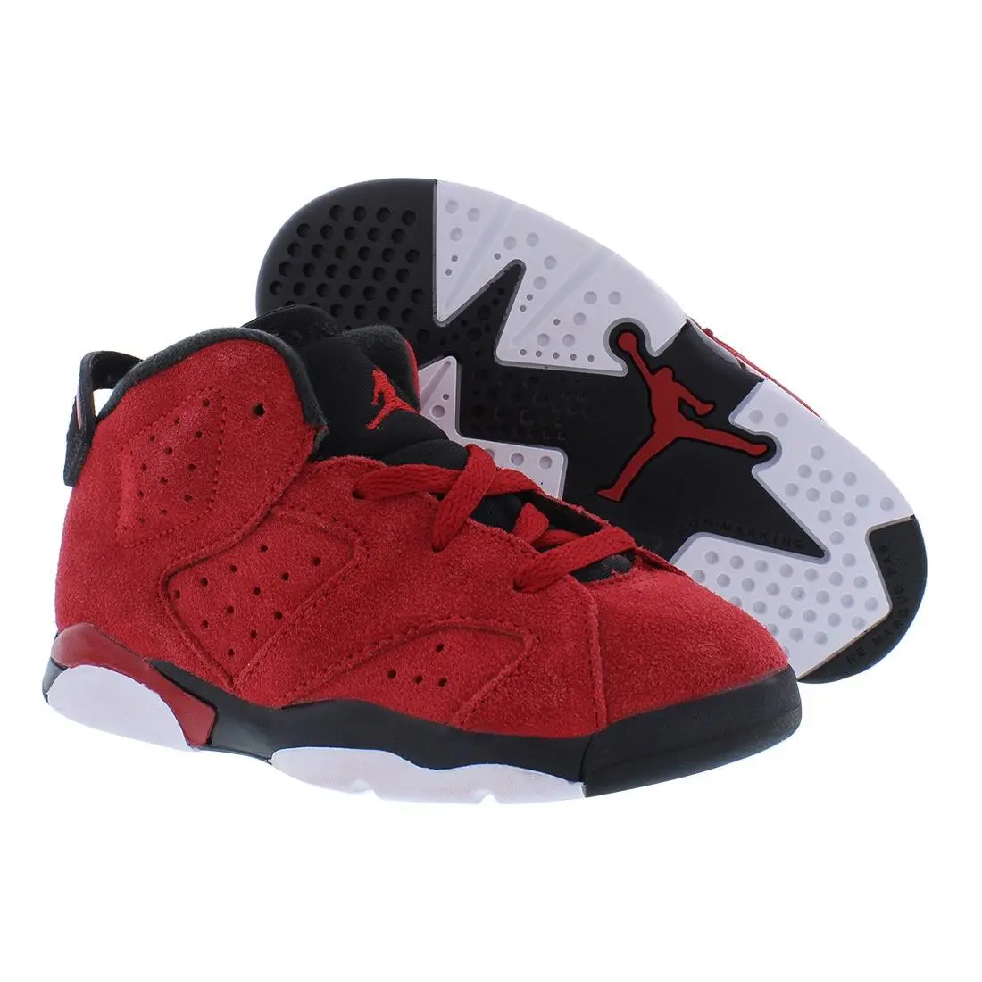 Nike Jordan 6 Retro Infant/toddler Shoes Size 5 Color: Varsity Red/black