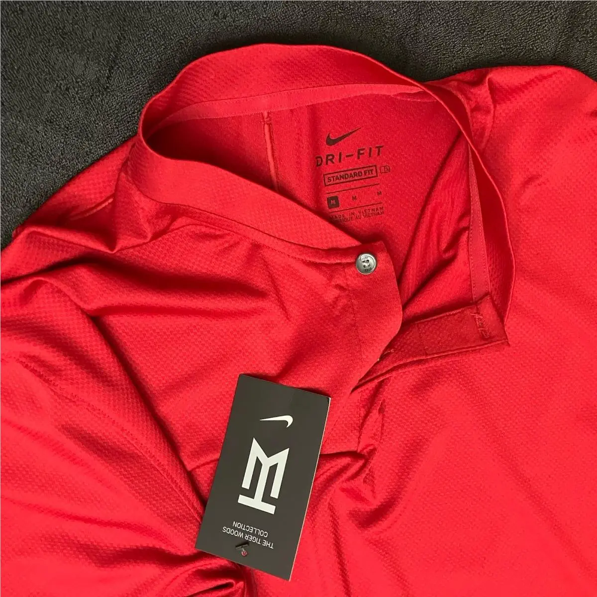 Nike clothing - Nike Tiger Woods Dry ADV Blade Mock - Sunday Red Black 2