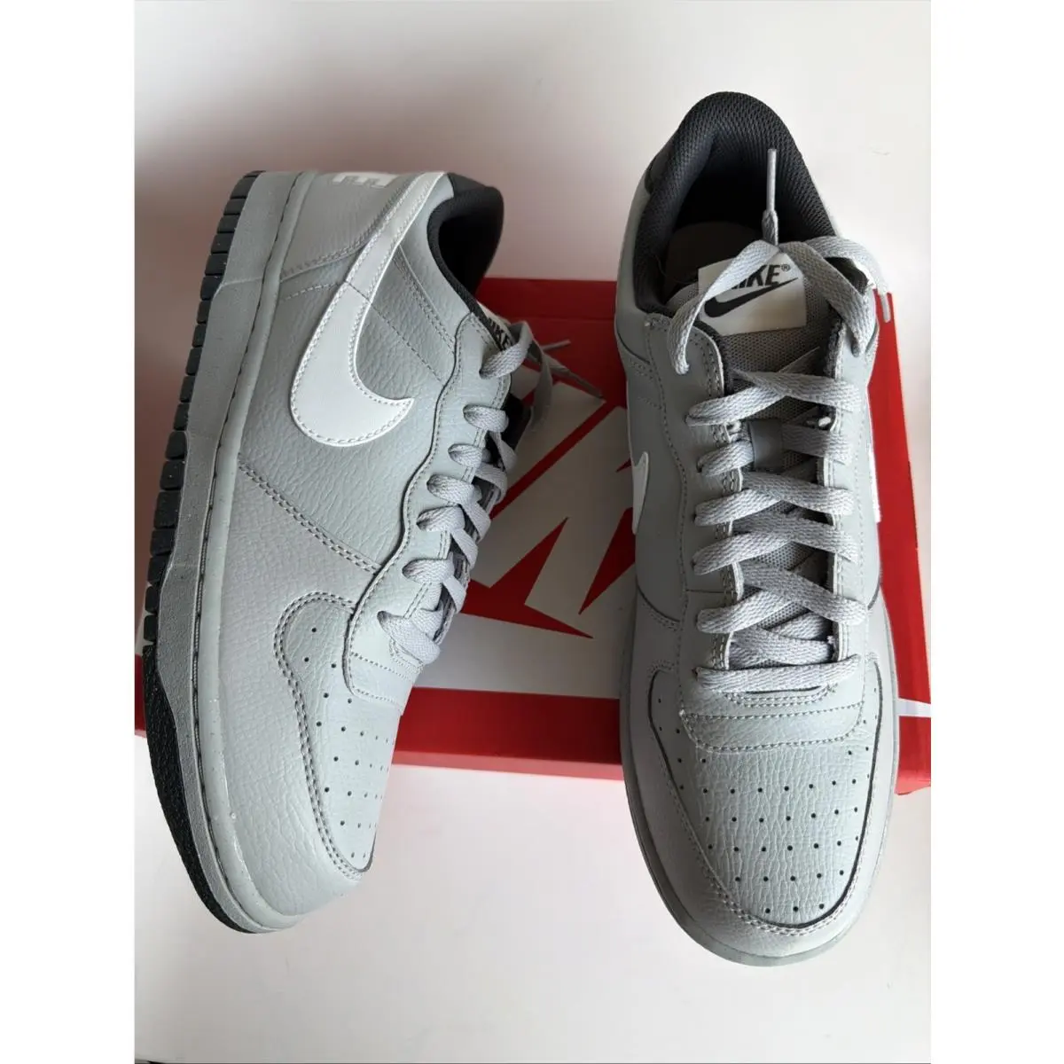 Nike Big Nike Low Men’s Size 12 – Light Smoke Grey/white – w/ Box