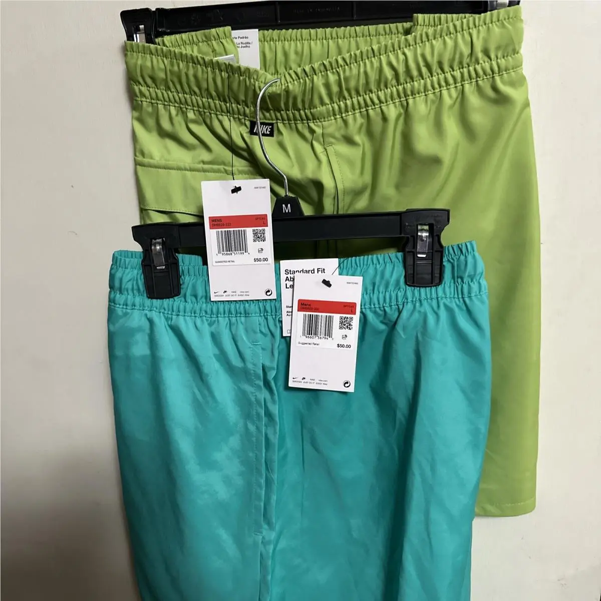2-Nike Men’s NWT-2025 Woven Flow Lined Shorts -green+teal DM6829-LARGE