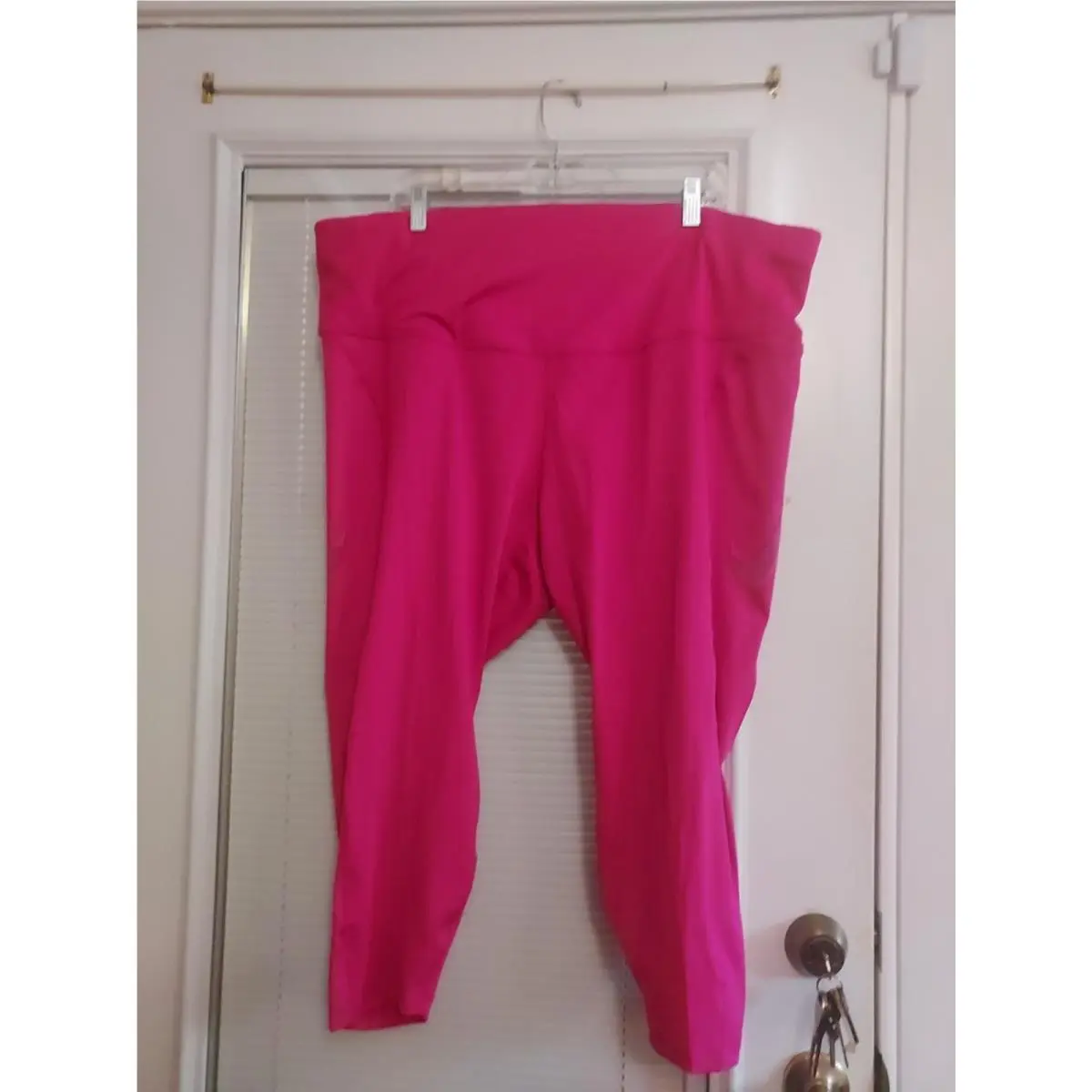 Nike Size 3X Pink Tight Fit Mid Rise 7/8 Length Capri